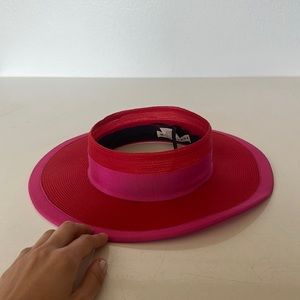 EUGENIA KIM ❤️💕 RED/PINK Visor Sun Hat 👒 😎 ~ worn with love ~